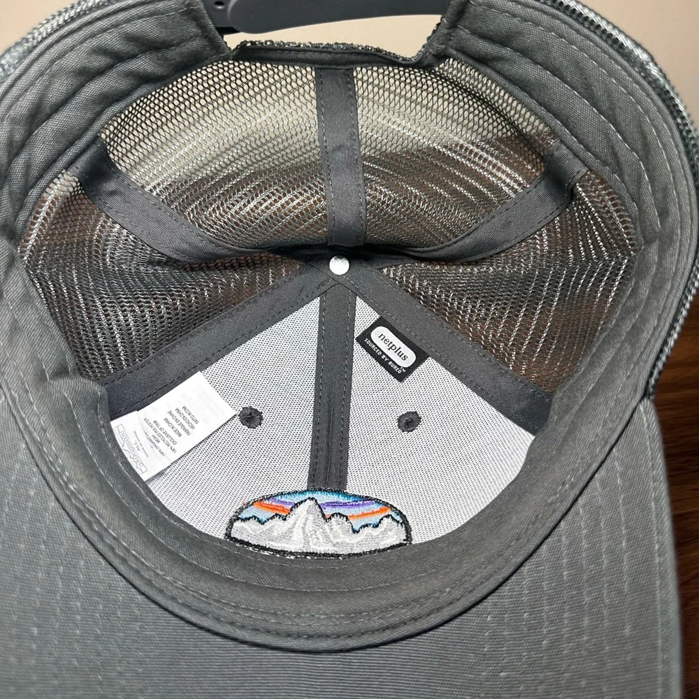 Patagonia Charcoal Cap with Colorful Logo